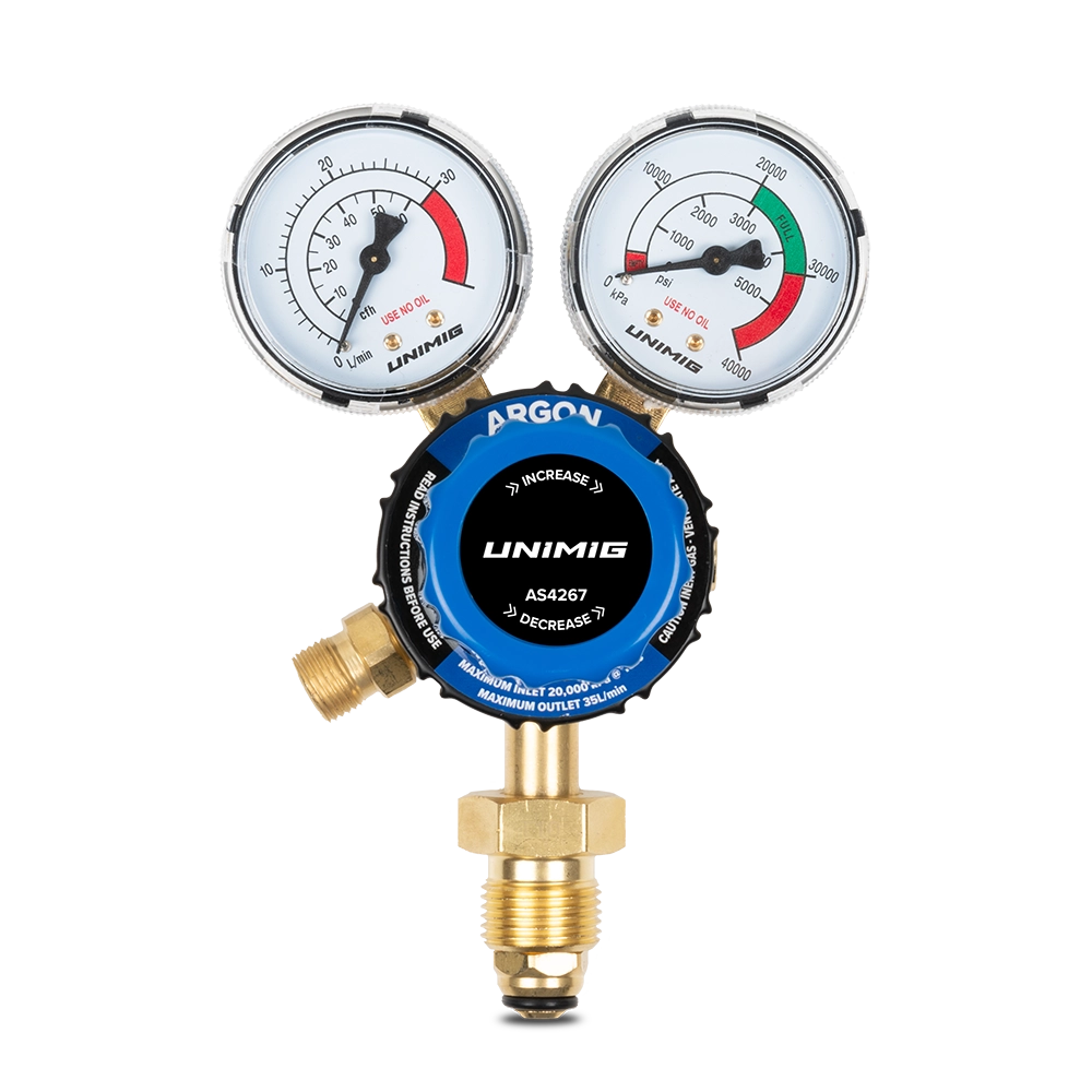UNIMIG UNIFLAME ARGON REGULATOR SIDE ENTRY