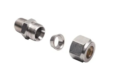 HARRIS MALE CONNECTOR SS 1/2" X 1/4"NPT