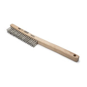 LINCOLN POWERCRAFT WIRE BRUSH 3 ROW X19 STAINLESS STEEL WIRE WD HDL