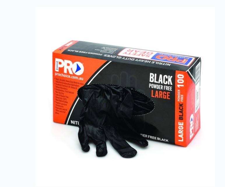 STYLUS DISPOSABLE HEAVY DUTY NITRILE GLOVES (XLARGE) BOX=100