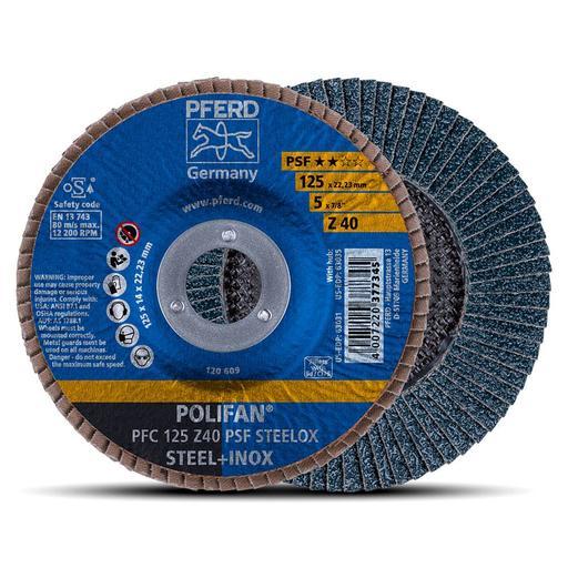 PFERD 125MM 40 GRIT ZIRC FLAP DISC 67770124