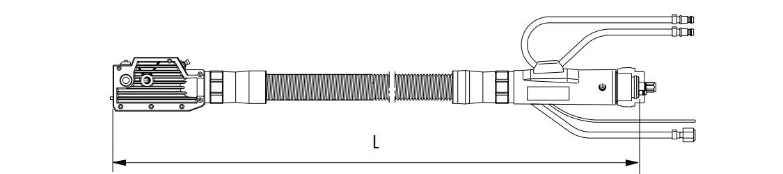 BINZEL ROBO CONNECTION HOSE PACK 1.65M WATER COOLED