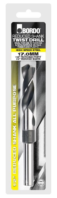 BORDO DRILL 1/2 REDUCED SHANK 26MM