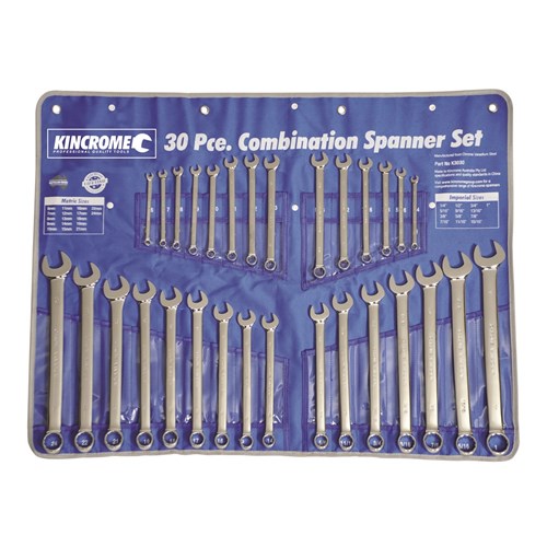 KINCROME COMBINATION SPANNER SET (30 PIECE)