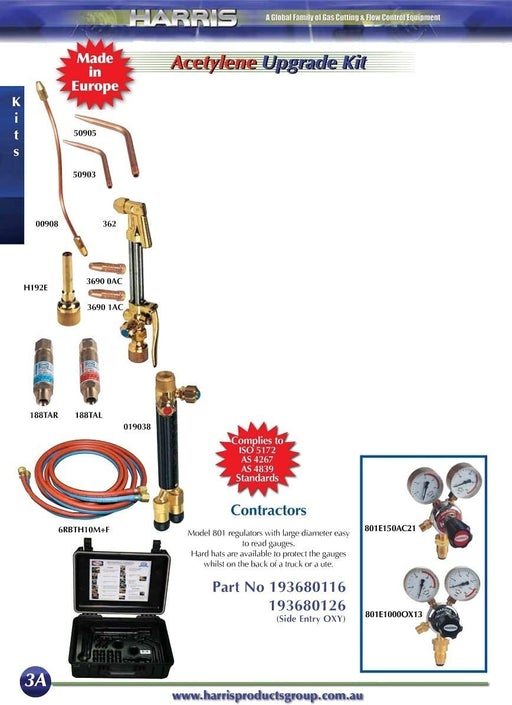HARRIS GAS KIT CONTRACTORS ACET UPGRADE
