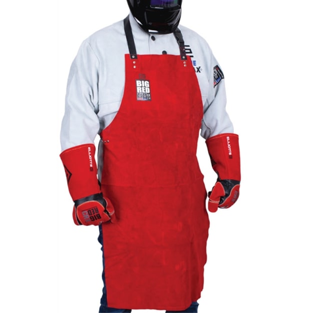 ELLIOTTS BIG RED LEATHER WELDING APRON
