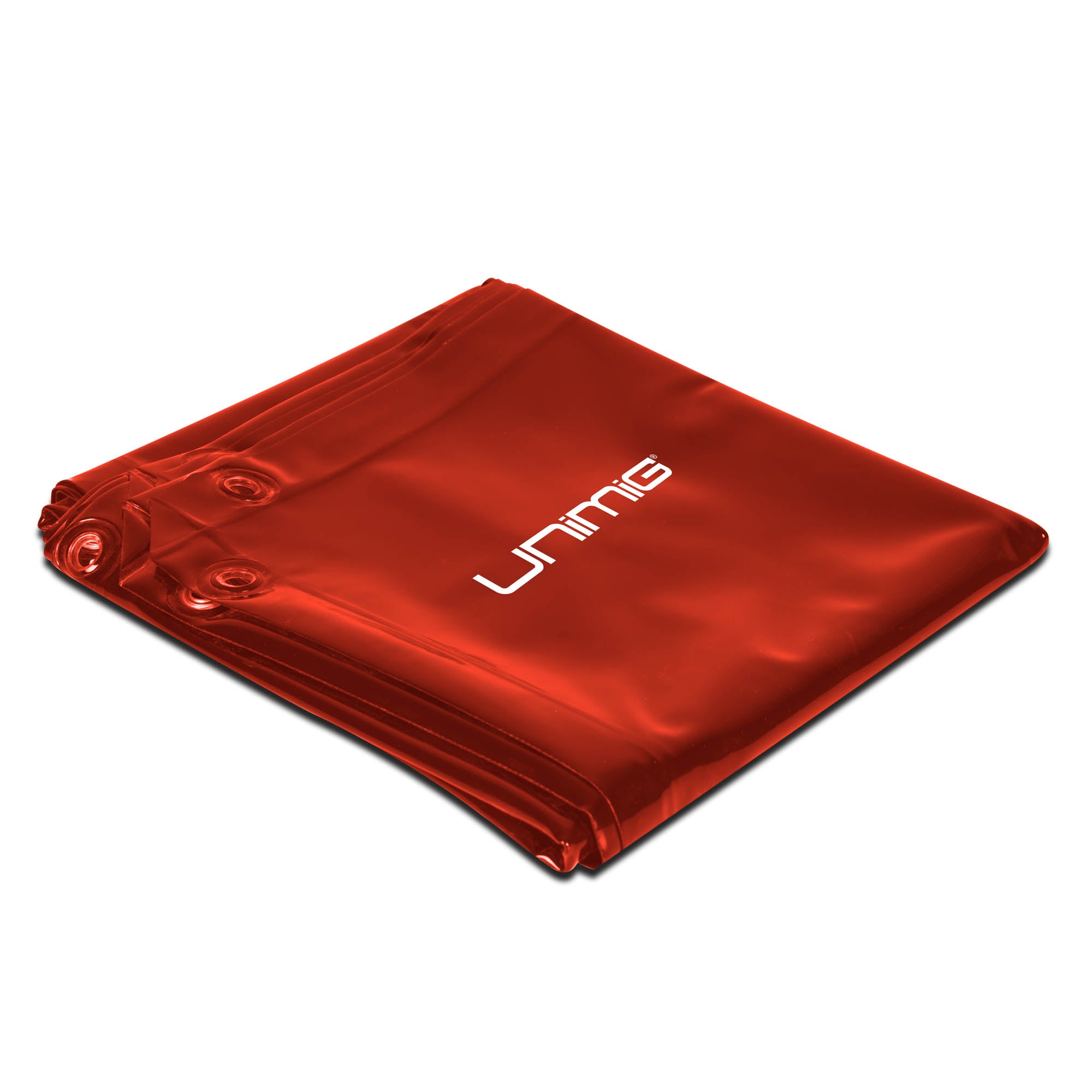 UNIMIG WELDING CURTAIN 1.8M X 1.8M RED SUIT FRAME